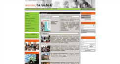 Desktop Screenshot of magyarultanulok.com